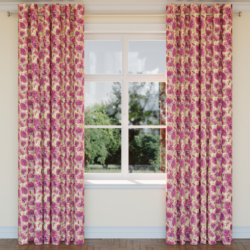 CB700-438 drapery fabric on window treatments