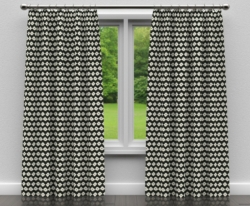 CB800-124 drapery fabric on window treatments