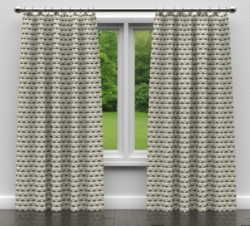 CB800-137 drapery fabric on window treatments