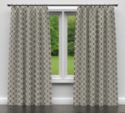 CB800-163 drapery fabric on window treatments