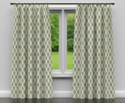 CB800-80 drapery fabric on window treatments
