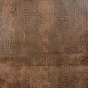 Caiman Umber upholstery genuine leather full size image