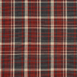 D101 Brick Plaid upholstery fabric by the yard full size image
