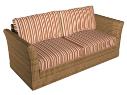 D1013 Sienna fabric upholstered on furniture scene