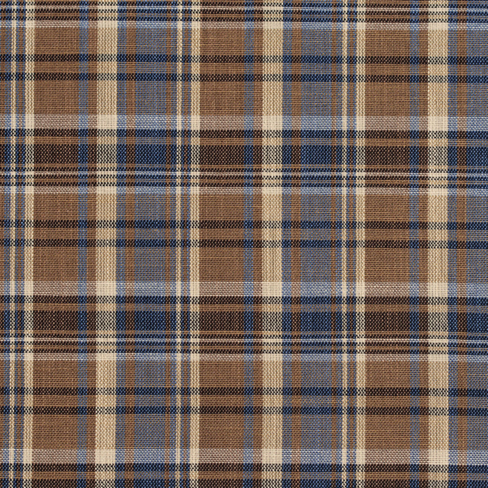 D106 Indigo Plaid upholstery fabric by the yard full size image