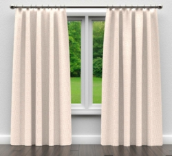 D1062 Ivory Key drapery fabric on window treatments