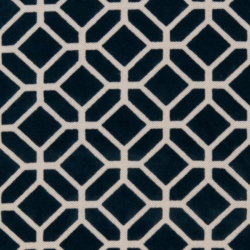 D1065 Navy Geometric upholstery fabric by the yard full size image