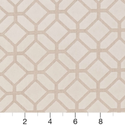 Image of D1066 Ivory Geometric showing scale of fabric
