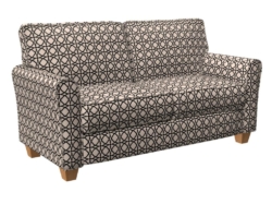 D1067 Navy Twist fabric upholstered on furniture scene