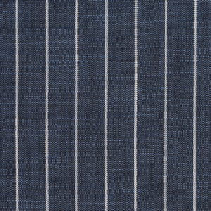 D113 Indigo Pinstripe upholstery and drapery fabric by the yard full size image