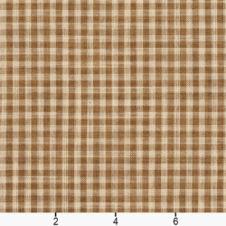 Image of D114 Wheat Gingham showing scale of fabric