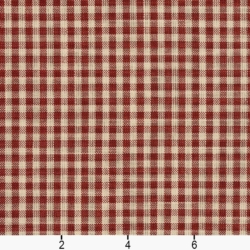 Image of D115 Brick Gingham showing scale of fabric