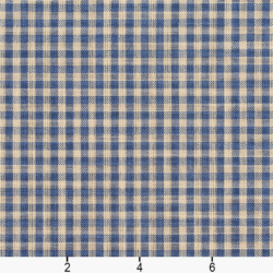 Image of D116 Wedgewood Gingham showing scale of fabric