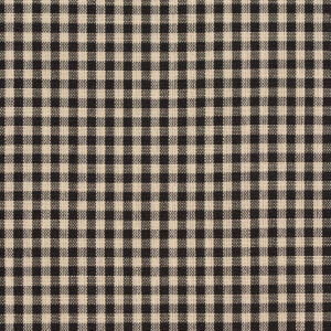 D117 Onyx Gingham upholstery fabric by the yard full size image