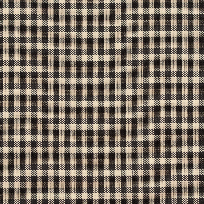 D117 Onyx Gingham upholstery fabric by the yard full size image