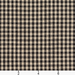 Image of D117 Onyx Gingham showing scale of fabric