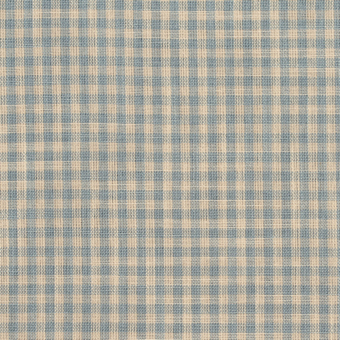 D118 Cornflower Gingham upholstery fabric by the yard full size image