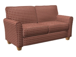 D1226 Burgundy Honeycomb fabric upholstered on furniture scene