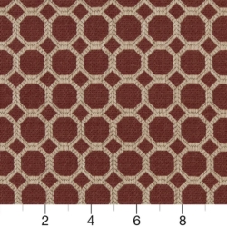Image of D1226 Burgundy Honeycomb showing scale of fabric
