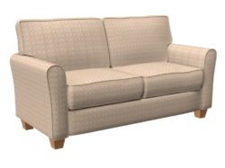 D1227 Cream Honeycomb fabric upholstered on furniture scene