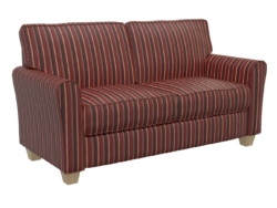 D129 Brick Stripe fabric upholstered on furniture scene