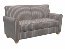 D130 Wedgewood Stripe fabric upholstered on furniture scene