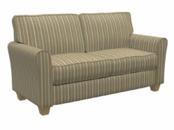 D133 Juniper Stripe fabric upholstered on furniture scene