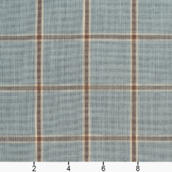 Image of D139 Cornflower Windowpane showing scale of fabric
