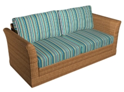D1424 Mirage Stripe fabric upholstered on furniture scene
