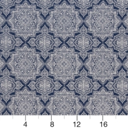 Image of D1433 Indigo Mandala showing scale of fabric