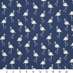 Image of D1439 Indigo Flamingo showing scale of fabric