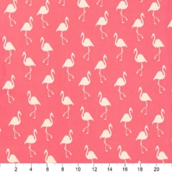 Image of D1440 Pink Flamingo showing scale of fabric