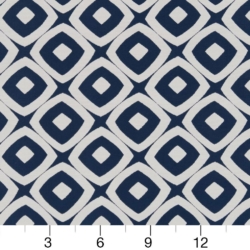 Image of D1458 Indigo Mayan showing scale of fabric