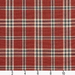 Image of D150 Brick Tartan showing scale of fabric