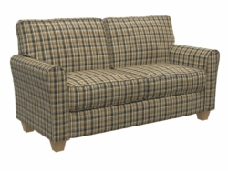 D152 Onyx Tartan fabric upholstered on furniture scene