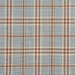 D153 Cornflower Tartan upholstery fabric by the yard full size image