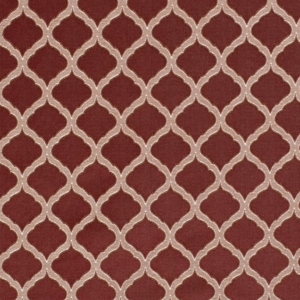 D1531 Merlot Ogee upholstery and drapery fabric by the yard full size image