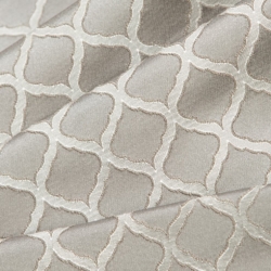 D1534 Pewter Ogee Upholstery Fabric Closeup to show texture