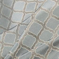 D1536 Wedgewood Ogee Upholstery Fabric Closeup to show texture