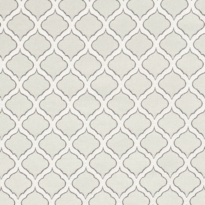 D1537 Platinum Ogee upholstery and drapery fabric by the yard full size image