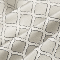 D1537 Platinum Ogee Upholstery Fabric Closeup to show texture