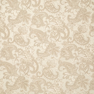 D1559 Parchment Paisley upholstery and drapery fabric by the yard full size image
