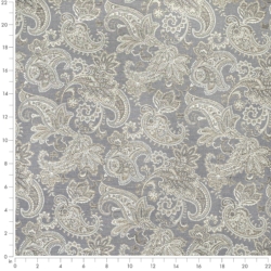 Image of D1560 Wedgewood Paisley showing scale of fabric