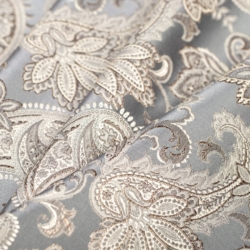 D1560 Wedgewood Paisley Upholstery Fabric Closeup to show texture