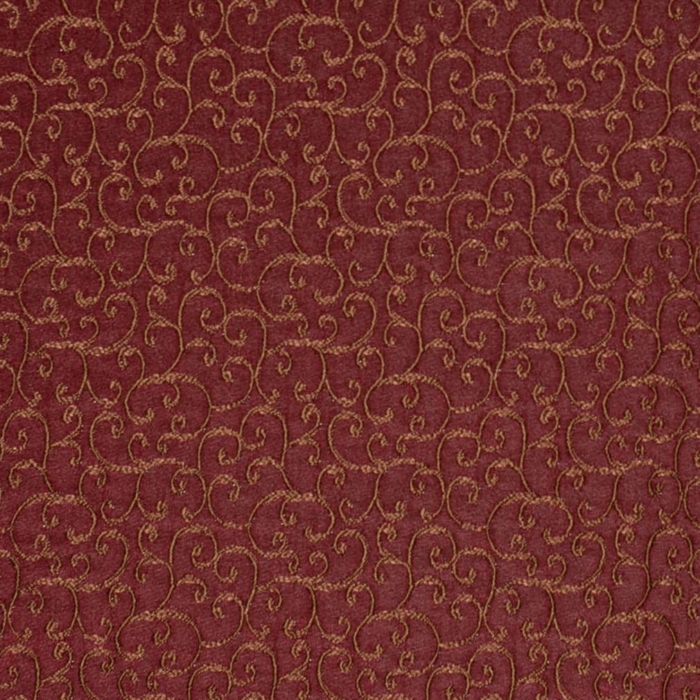 D1563 Merlot Vine upholstery and drapery fabric by the yard full size image