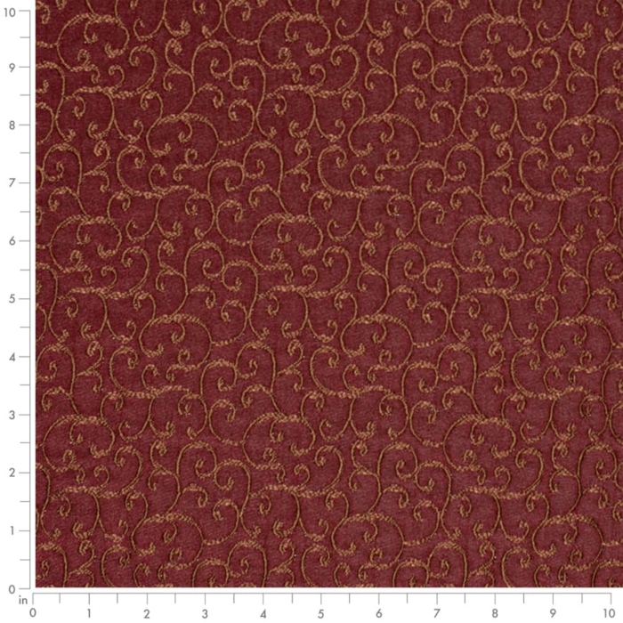 D1563 Merlot Vine - Charlotte Fabrics