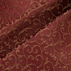 D1563 Merlot Vine Upholstery Fabric Closeup to show texture