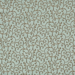 D1565 Seaglass Vine upholstery and drapery fabric by the yard full size image