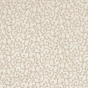 D1567 Parchment Vine upholstery and drapery fabric by the yard full size image