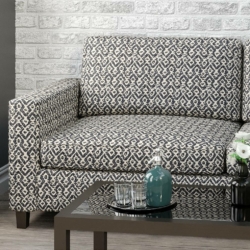 D1630 Delft fabric upholstered on furniture scene